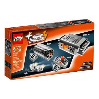 LEGO 8293 Technic Power Functions Motor Set (10 Pieces) | Motor, , Lights & Switch | Add Motion, Light & Power to LEGO Technic Builds | Ages 9–16