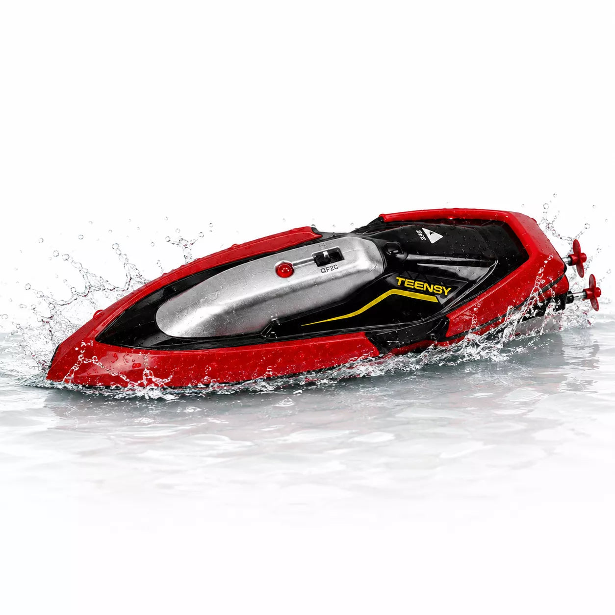 4DRC RC Racing Boat for Kids | 15 KM/H High-Speed 2.4GHz Remote Control Boat | Rechargeable Water Toy for Pools, Lakes & Rivers | 30 Min Playtime | Boys & Girls 8+ Years