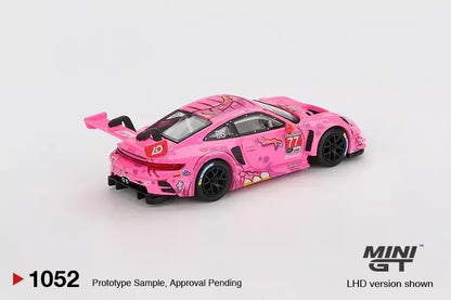Mini GT 1:64 Roxy Porsche 911 GT3 R #77 IMSA 2024 & Mazda Miata MX-5 NA Yellow Diecast Duo