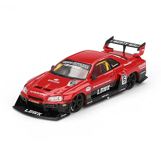 Mini GT 1/64 Nissan LB-ER34 Super Silhouette Skyline Red Black - Jaiman Toys