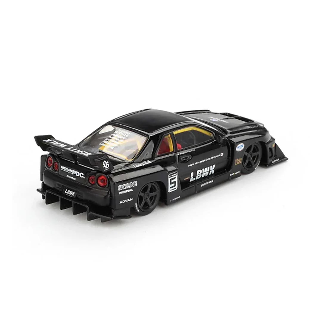 Mini GT 1/64 Nissan LB-ER34 Super Silhouette SKYLINE Black RHD