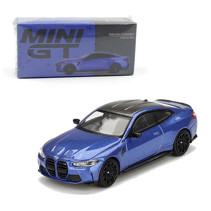 Mini GT 1/64 BMW M4 Competition G82 Portimao Blue RHD Diecast Scale Model Car - Jaiman Toys