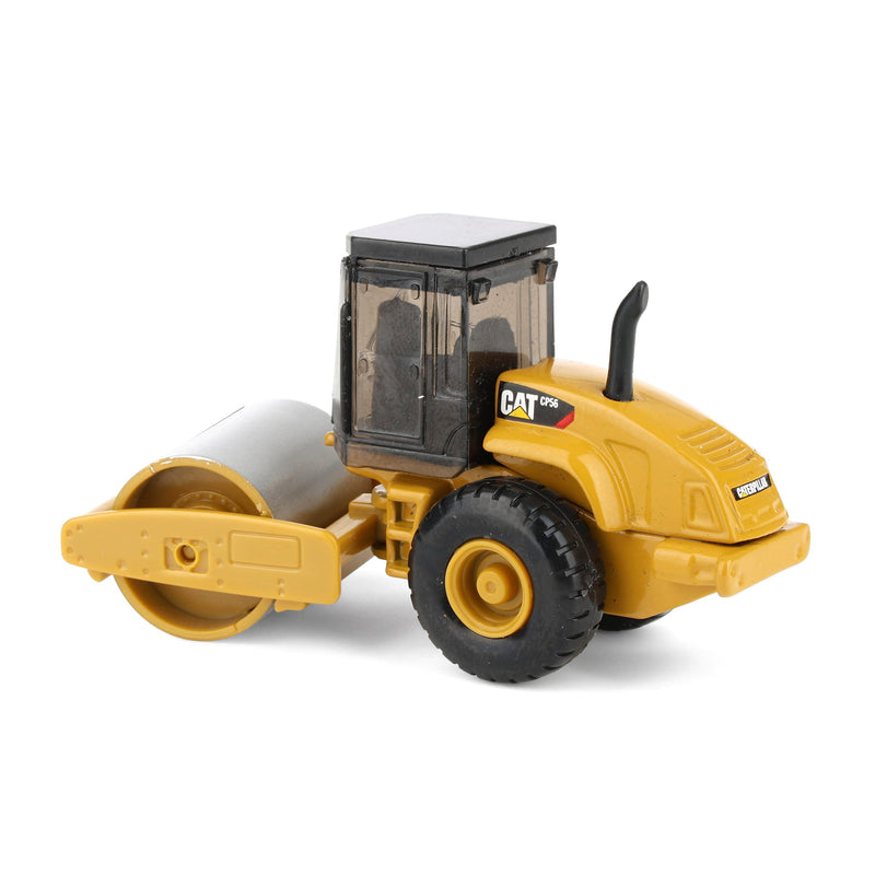 CAT Diecast Masters Real Replicas 84662CS 9CS56 Roller 1:87 Scale Die-Cast Construction Vehicle with Interchangeable Front Attachment – Yellow, Ages 8+