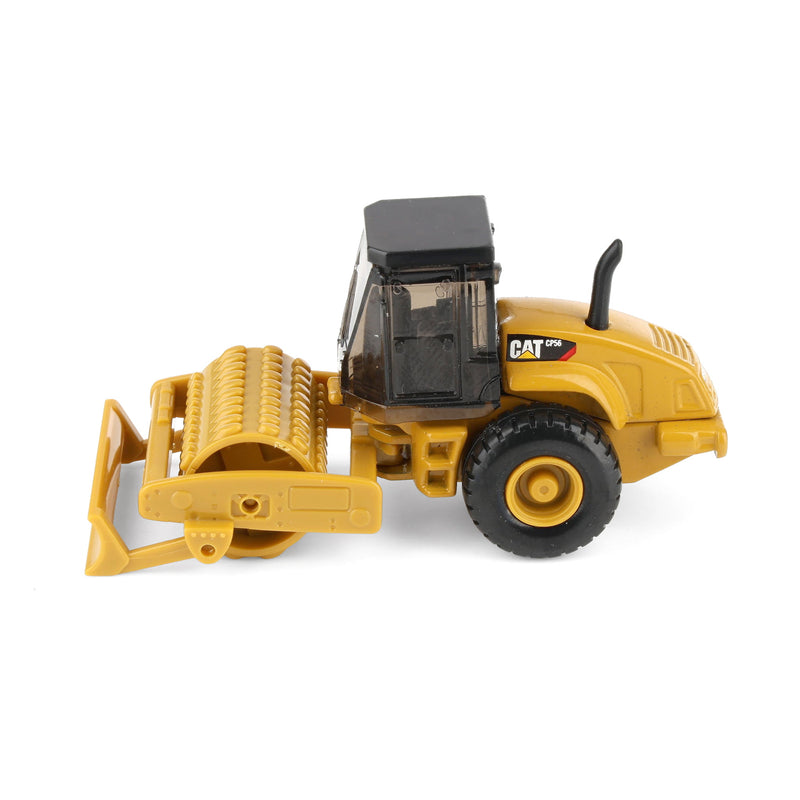 CAT Diecast Masters Real Replicas 84662CS 9CS56 Roller 1:87 Scale Die-Cast Construction Vehicle with Interchangeable Front Attachment – Yellow, Ages 8+