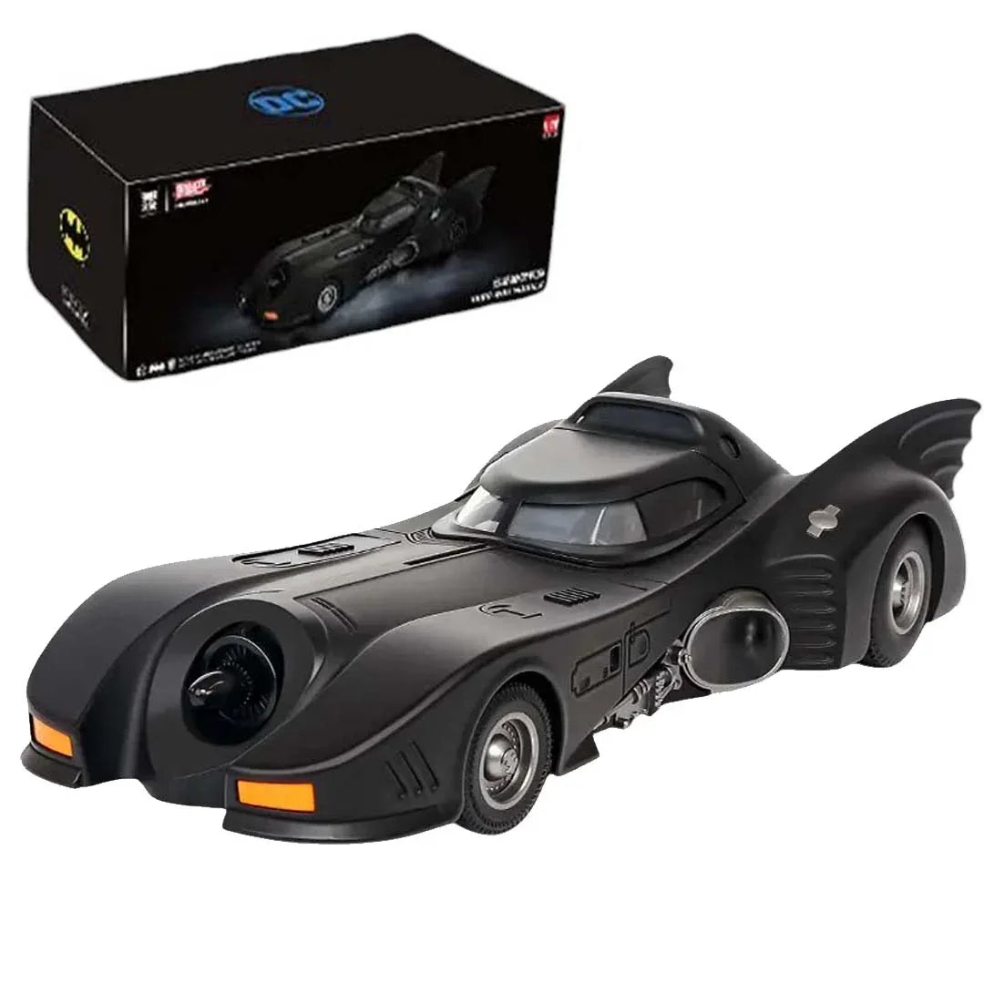 Batmobile Diecast Model Car 1:18 Scale  – Alloy Collectible with LED Lights, Metal Body & Highly Detailed Design Toy Vehicle
