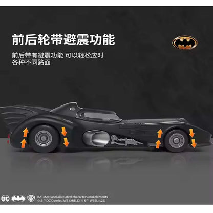 Batmobile Diecast Model Car 1:18 Scale  – Alloy Collectible with LED Lights, Metal Body & Highly Detailed Design Toy Vehicle
