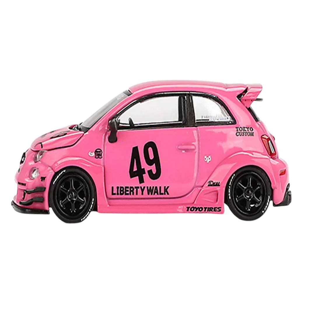 MINI GT ABARTH 595 LB-WORKS X ABAS WORKS PINK - Jaiman Toys