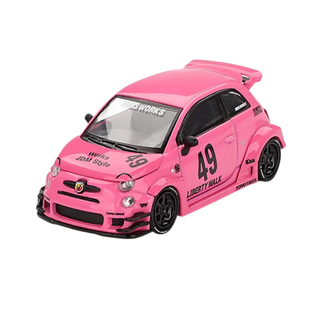 MINI GT ABARTH 595 LB-WORKS X ABAS WORKS PINK - Jaiman Toys