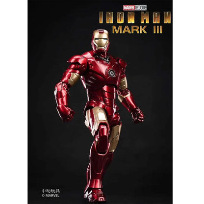 ZD Toys 1/10 Iron Man Mark III Luminous Version Action Figure – Marvel Studios (With Light-Up Function) 1907-03 - Jaiman Toys