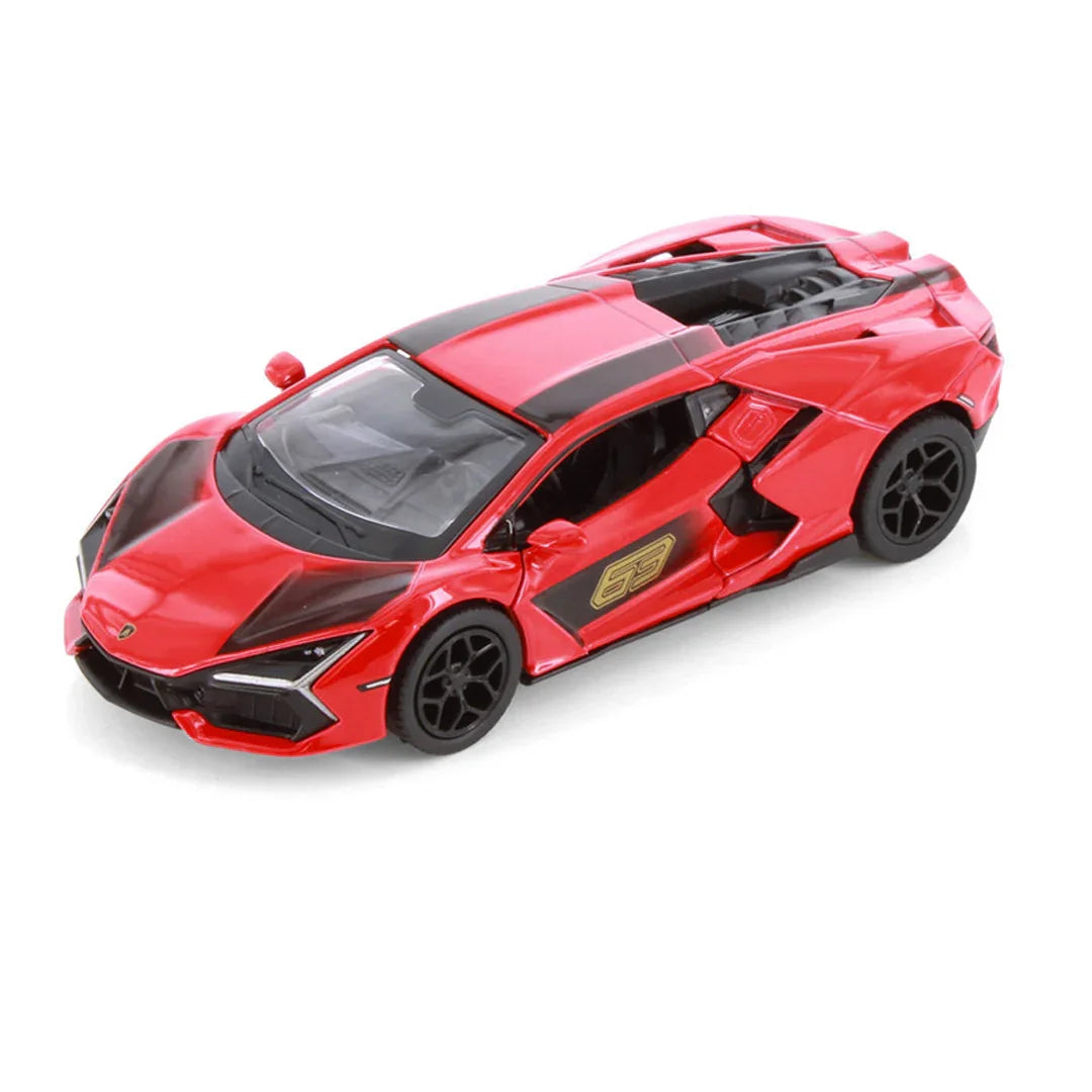 KiNSMART Lamborghini Revuelto Livery Edition – Green – 1:38 Scale Die-Cast Model Toy Car - Red - Jaiman Toys