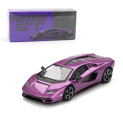 Mini GT 1/64 Lamborghini Countach LPI 800-4 Viola 30th LHD Diecast Scale Model Car - Jaiman Toys