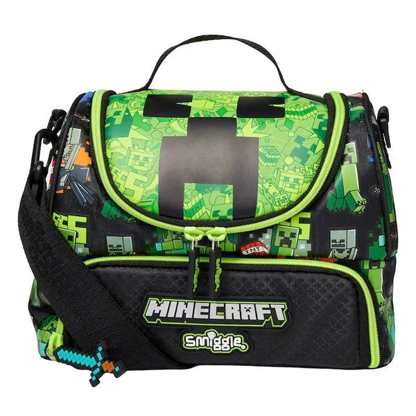 Smiggle Lunch Bag : Minecraft Double Decker 7 Inch For Kids - Jaiman Toys