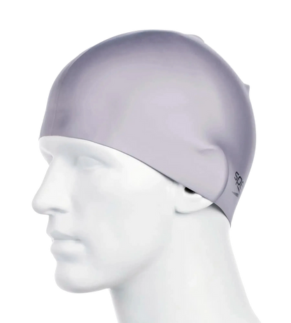 Speedo Unisex Moulded Silicone Swim Cap for Men and Women – Grey