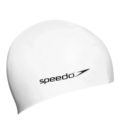 Speedo Unisex Kids Flat Silicone Swim Cap, Lightweight Latex-Free Snag-Free Swimming Cap – Assorted Colours, 1 Piece