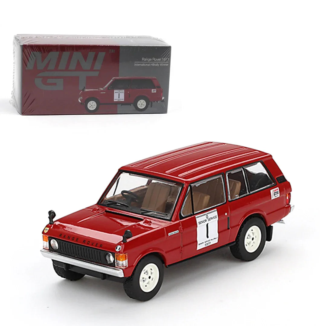 Mini GT 1:64 Range Rover 1971 Hillrally Winner RHD Diecast Model Car