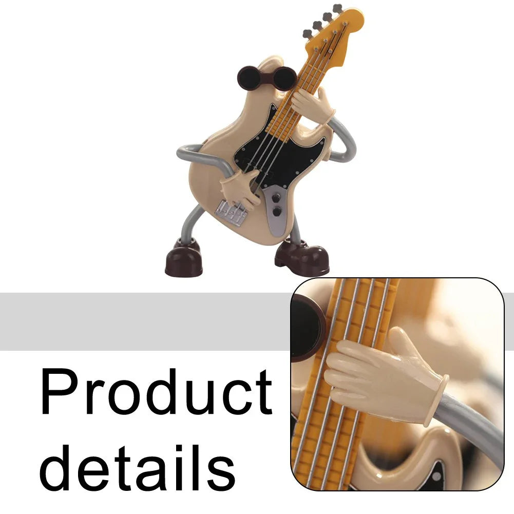 Music Box,Violin Style Dancing Figure Cartoon Gentleman | For Gift & Home Decorative Musical Guitar-Size-20CM