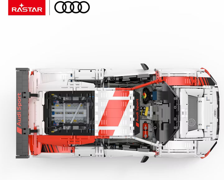 Rastar 1:8 Scale Audi R8 LMS GT3 Building Bricks Set – 3322 Pieces Remote Control Racing Car