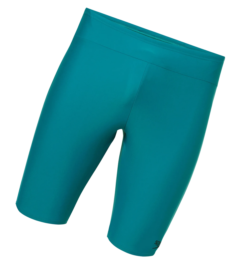 Speedo Essential Jammer Men’s Swimwear – Nordic Teal/T Navy | Chlorine Resistant Swimming Jammer with Shape Retention & UPF 40+ Protection