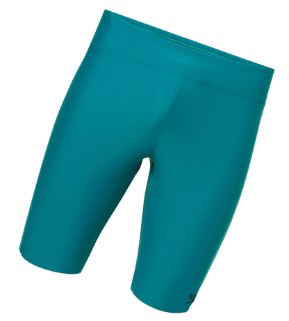 Speedo Essential Jammer Men’s Swimwear – Nordic Teal/T Navy | Chlorine Resistant Swimming Jammer with Shape Retention & UPF 40+ Protection