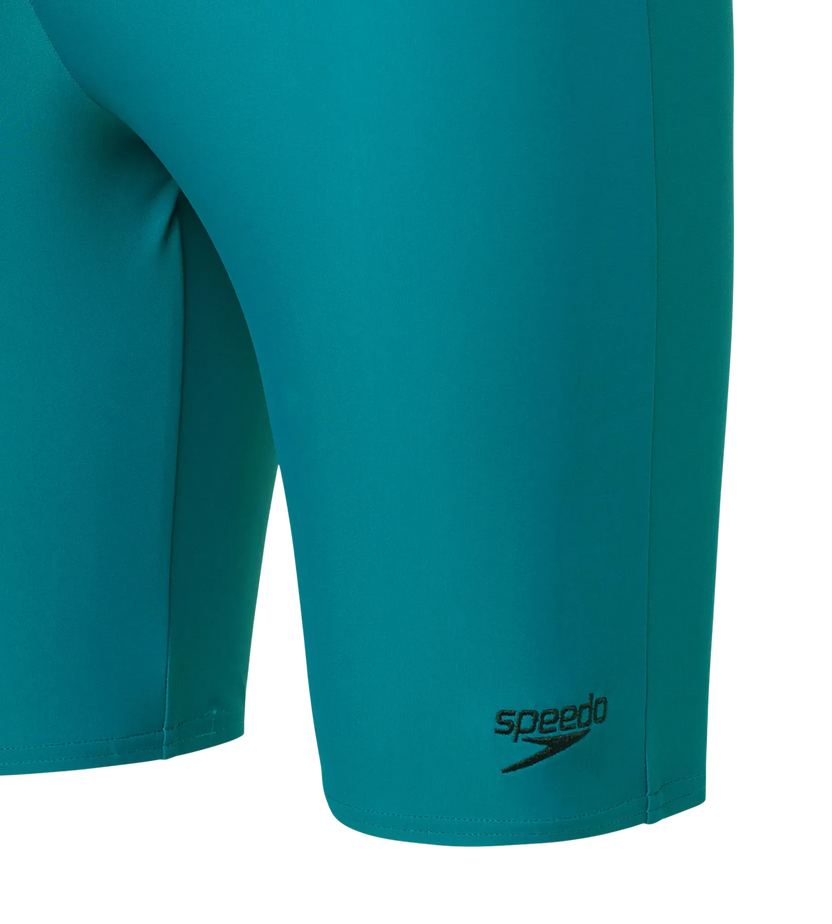 Speedo Essential Jammer Men’s Swimwear – Nordic Teal/T Navy | Chlorine Resistant Swimming Jammer with Shape Retention & UPF 40+ Protection