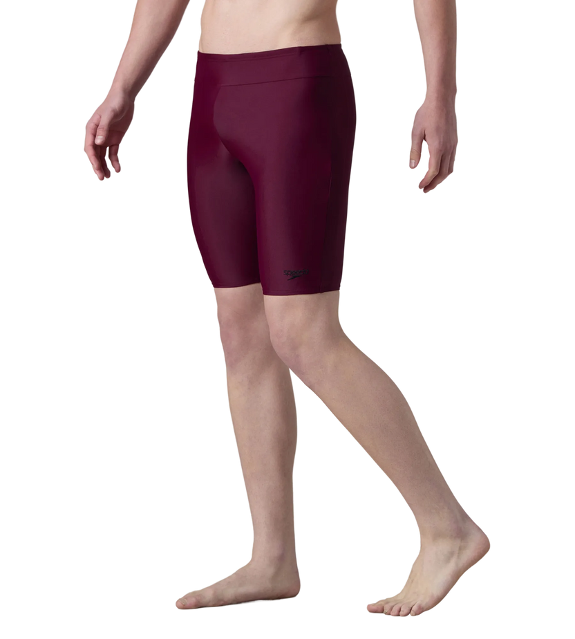 Speedo Essential Jammer Men’s Swimwear – Chockaberry | Chlorine Resistant Swimming Jammer with Shape Retention & UPF 40+ Protection