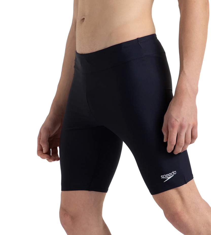 Speedo Essential Jammer Men’s Swimwear – True Navy | Chlorine Resistant Swimming Jammer with Shape Retention & UPF 40+ Protection