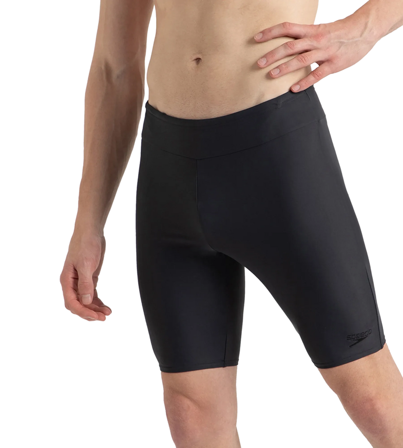 Speedo Essential Jammer Men’s Swimwear – Oxid Grey | Chlorine Resistant Swimming Jammer with Shape Retention & UPF 40+ Protection