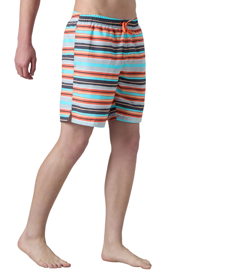 Speedo Men’s 4-Way Stretch Printed Watershorts with Side Pockets | Light Weight Fabric | Quick Dry