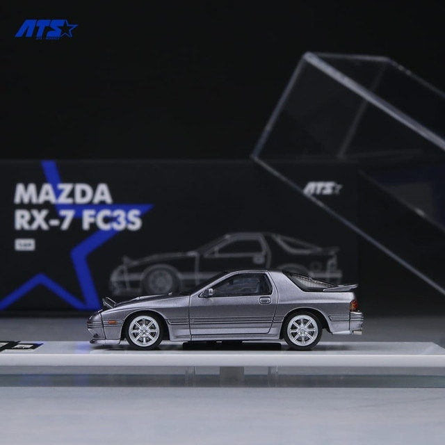 ATS 1:64 Mazda RX-7 Mk2 FC3S – Silver Grey | Retractable Headlights Diecast Model (ATS880203)