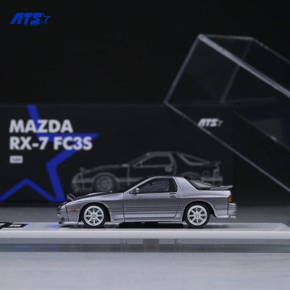 ATS 1:64 Mazda RX-7 Mk2 FC3S – Silver Grey | Retractable Headlights Diecast Model (ATS880203)
