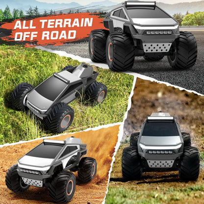 JRC 1:14 Q202 Alloy Cyberpunk RC Pickup – Off-Road Remote Control Car | LED Glowing Dynamics | Big Foot Monster Truck