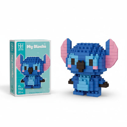 Micro Building Blocks Character Figure – DIY Mini Brick Puzzle Toy with Display Model, Assorted Character Designs, 3+ Years