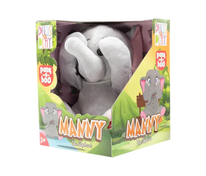 Peek-A-Boo Manny Elephant – Interactive Musical Plush Toy for Toddlers