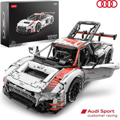 Rastar 1:8 Scale Audi R8 LMS GT3 Building Bricks Set – 3322 Pieces Remote Control Racing Car