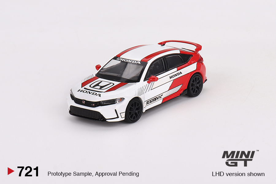 Mini GT Honda Civic Type R 2 (2023) Pace Car - White Edition