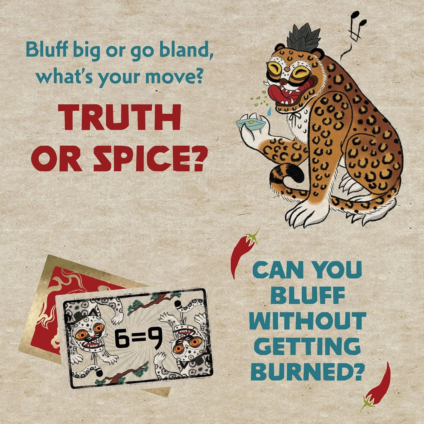 Spicy Strategy Card Game – Clever Bluffing Game for 2–6 Players | Fast Party Game for Ages 10+