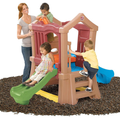 Step2 Play Up Double Slide Climber | Outdoor Playset for Kids - Jaiman Toys