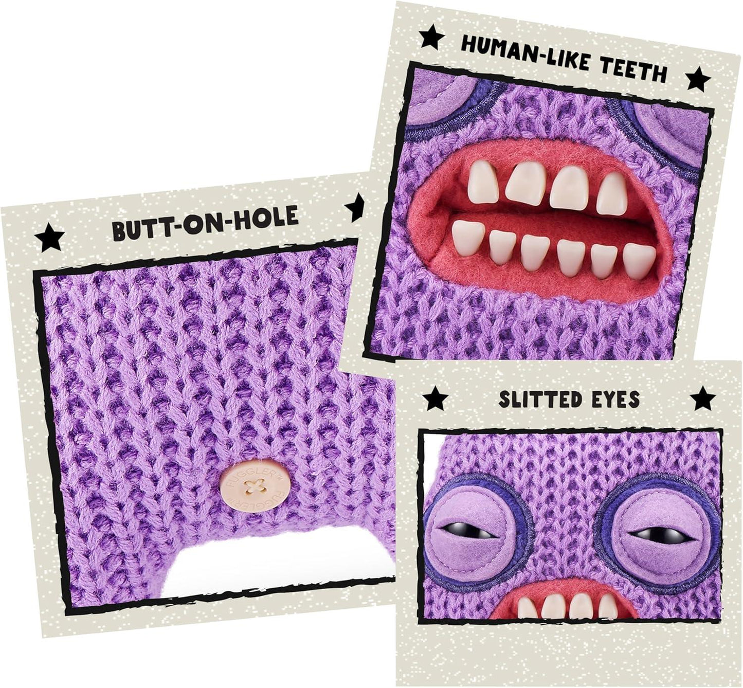 Fuggler Gold Fuggs by ZURU Funny Ugly Monster, Plush, Collectible, Toy (Mr Needles - Pants) - Jaiman Toys