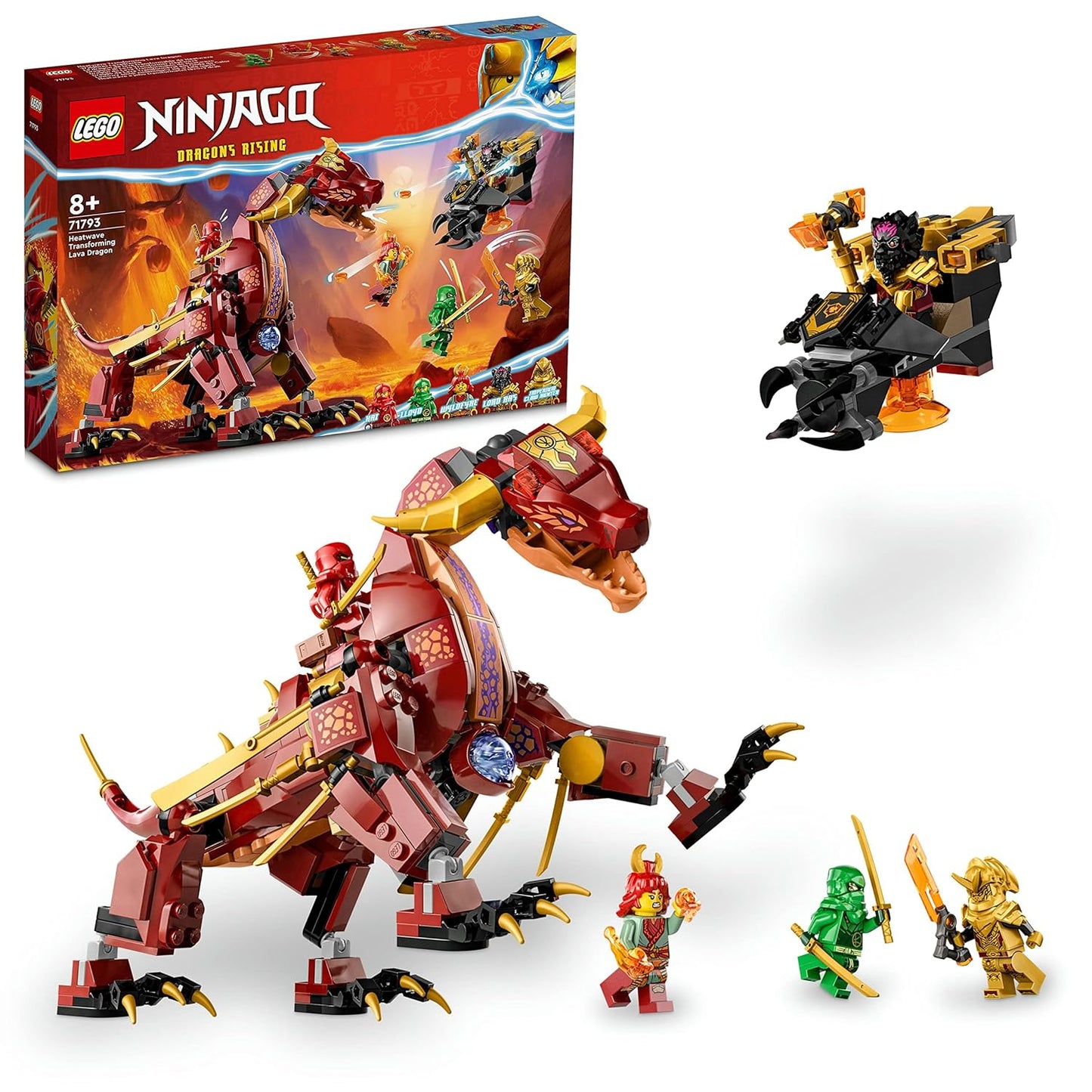 LEGO NINJAGO Heatwave Transforming Lava Dragon 71793