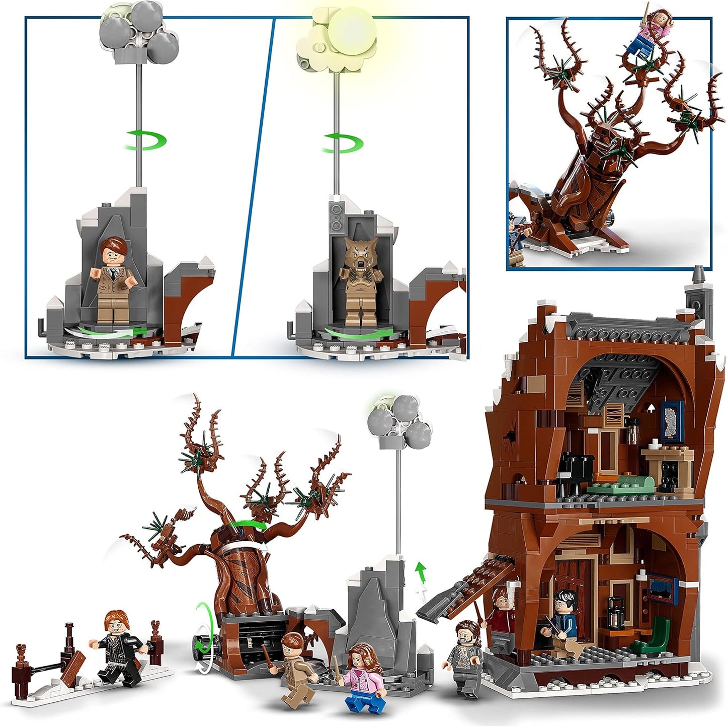 LEGO 76407 Harry Potter Howling Hut and The Thumping Willow Toy On Prisoner of Azkaban, Age 9+