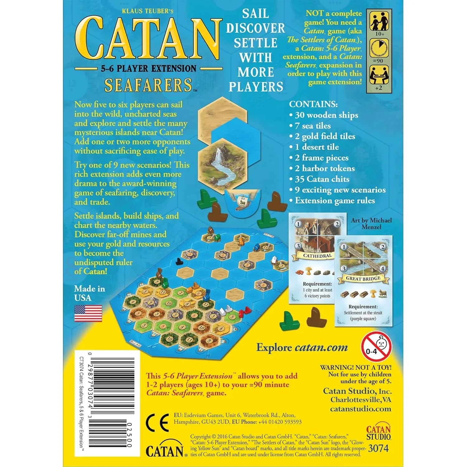 Catan Seafarers 5 and 6 Player Extension Board Game - Jaiman Toys
