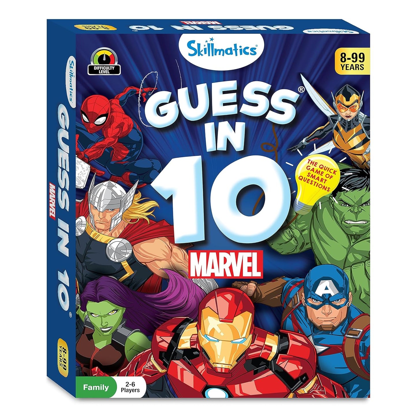 Skillmatics Card Game - Guess in 10 Marvel, Perfect for Boys, Girls, Kids, Teens, Adults Who Love Board Games, Toys, Avengers, Spiderman, Iron Man, Gifts for Ages 8, 9, 10 and Up