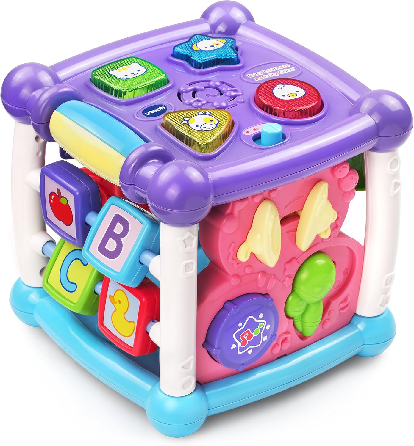 VTech Busy Learners Activity Cube – Interactive Educational Learning Toy with Lights, Sounds, Music & Motor Skill Activities for Babies 6-36 Months