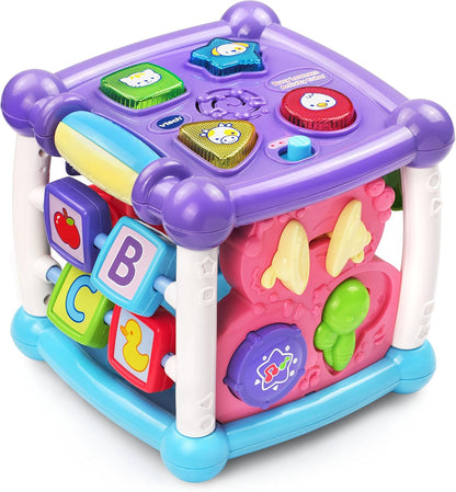 VTech Busy Learners Activity Cube – Interactive Educational Learning Toy with Lights, Sounds, Music & Motor Skill Activities for Babies 6-36 Months