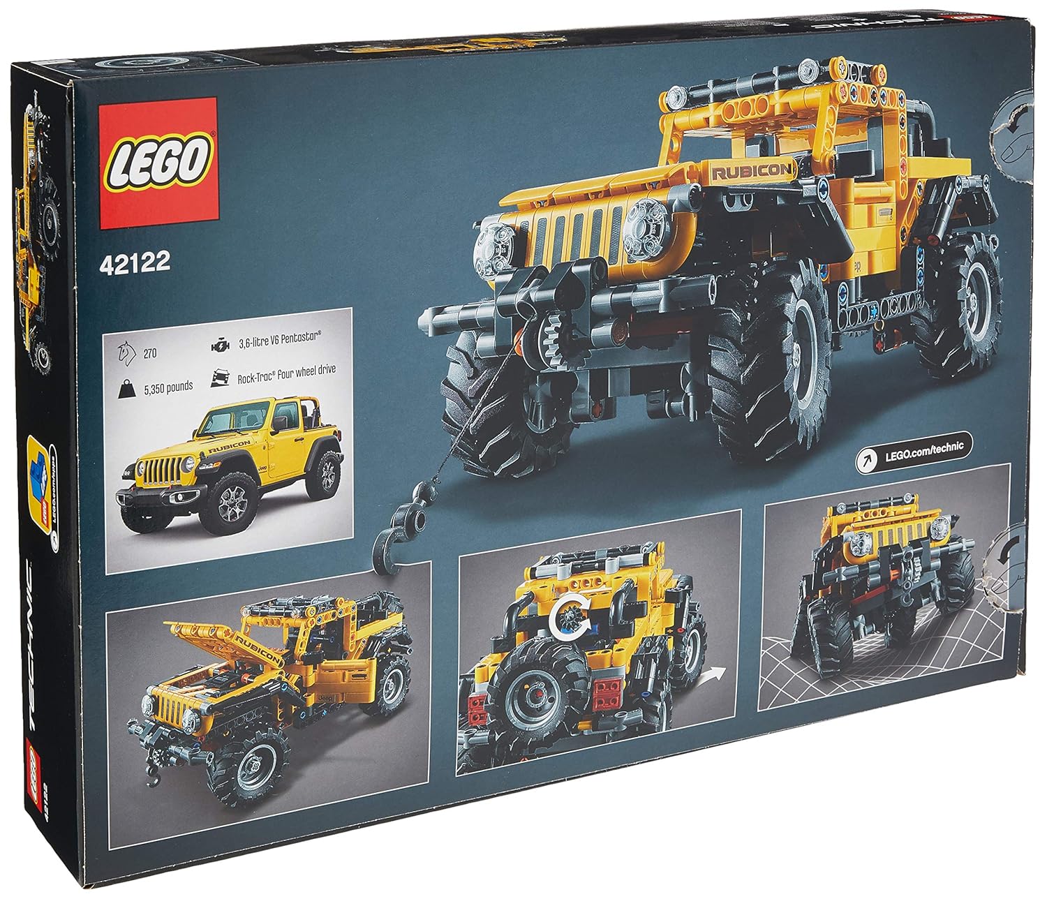 LEGO Technic Jeep Wrangler 42122 665-Piece Off-Road Model for Ages