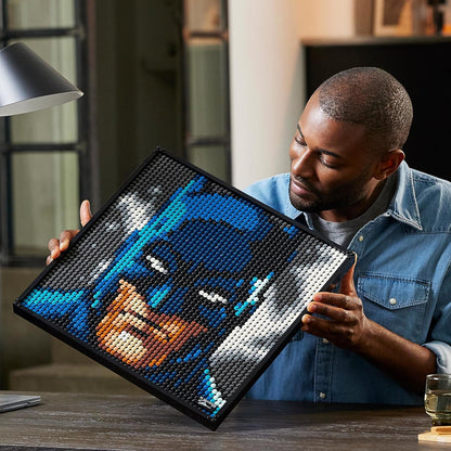 LEGO Art Jim Lee Batman Collection 31205 Canvas Wall Decor with The Joker or Harley Quinn, Crafts Xmas Gift Idea for Him, Her, Men, Women, DIY Poster, Big Set for Adults,