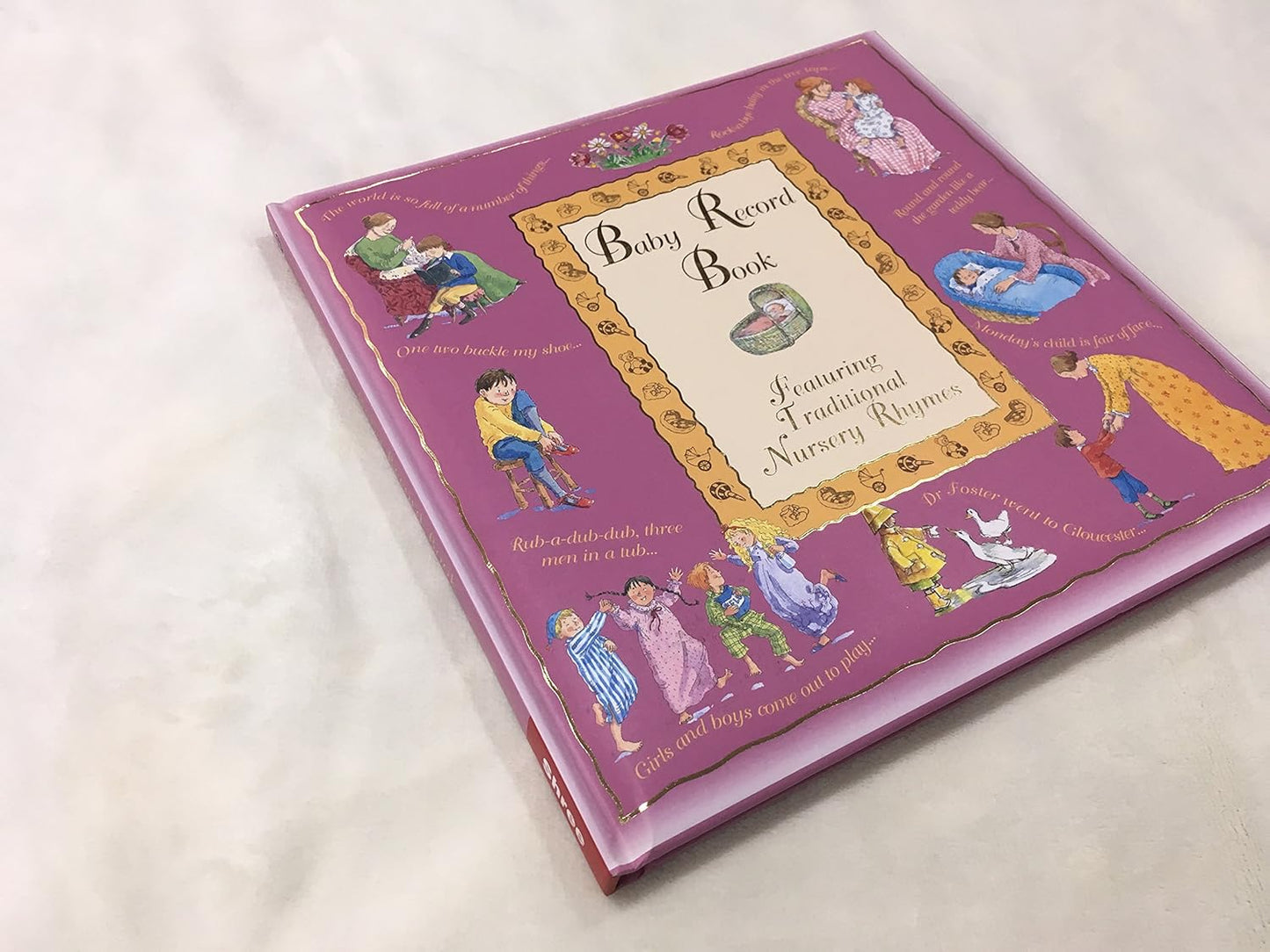 Baby Record Book – Nursery Rhymes Baby Memory Book | Keepsake Album for Newborn Milestones & Memories