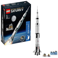 LEGO 21309 Ideas NASA Apollo Saturn V Building Set – Collectible Space Rocket Model for Adults (1969 Pieces)
