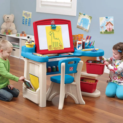 Step2 Plastic Studio Art Desk – Kids’ Art & Craft Workstation - Jaiman Toys