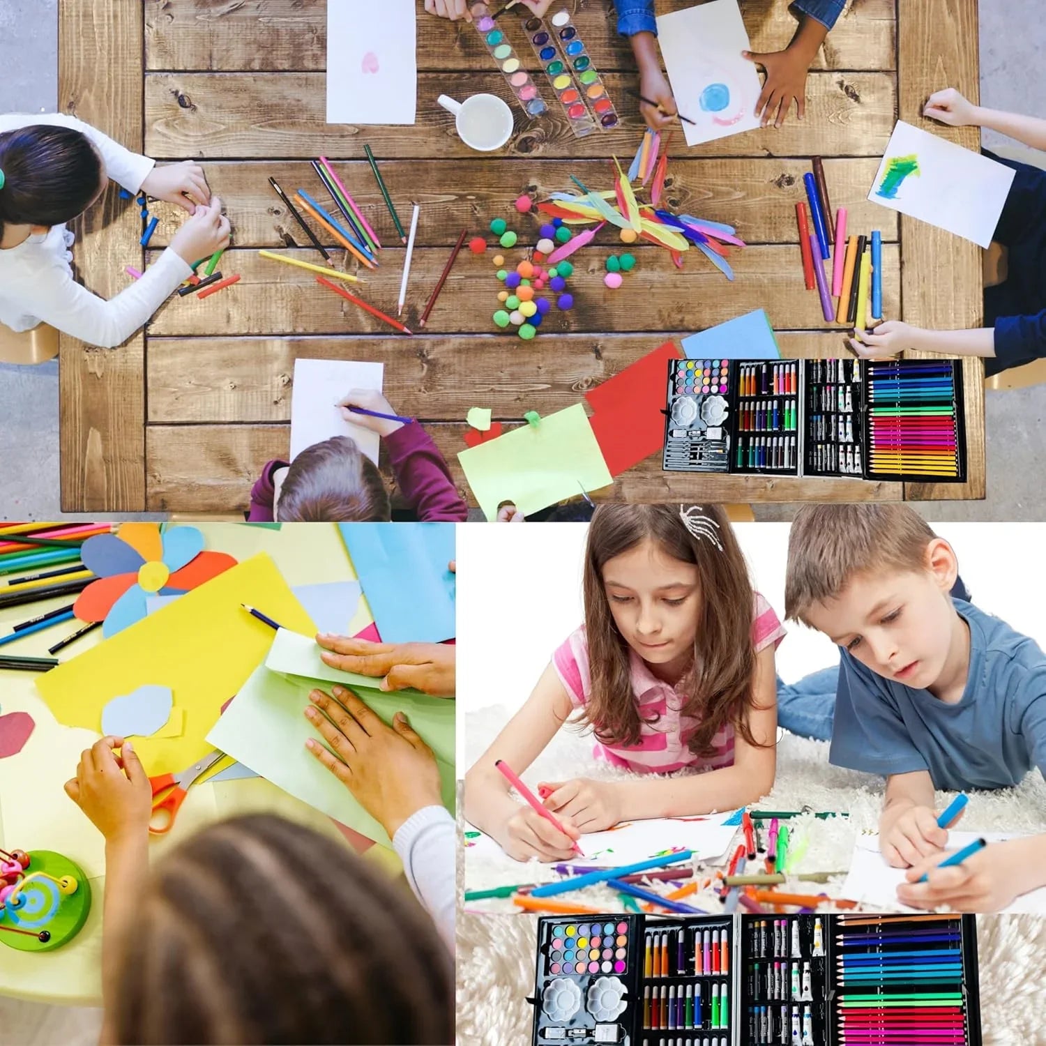 Unicorn Art Set – 145+ Piece Drawing & Painting Kit for Kids 5+ (LABUBU) - Jaiman Toys